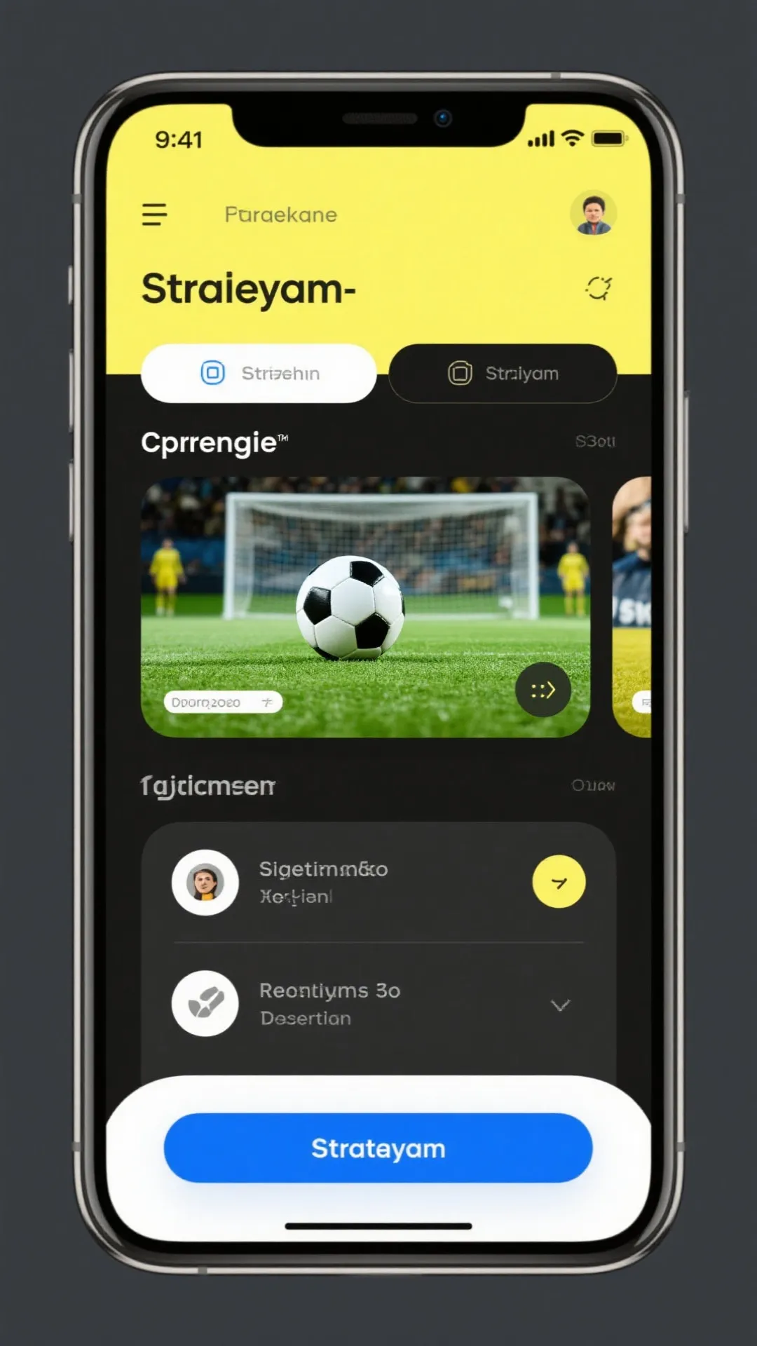 德甲直播平台 App 界面预览